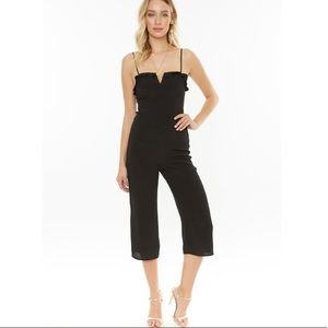 Black Jumpsuit with Cutout Back